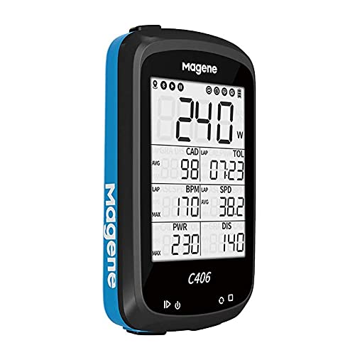 Magene C406 Ordenador para Bicicleta Pantalla LCD de 2,5 Pulgadas GPS Resistente al Agua Inalámbrico Inteligente Montaña Bicicleta Monitor Datos de Ciclismo