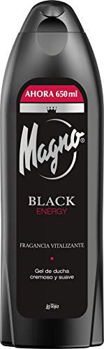 Magno - Gel de Ducha Black Energy - 6uds de 650ml (3.900ml) - Fragancia energizante de toques cítricos