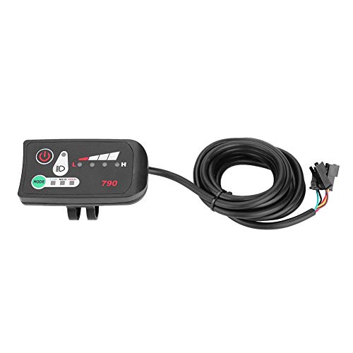 MAGT Pantalla de Bicicleta eléctrica, 24V 36V 48V Ebike Panel de Control Inteligente Pantalla LCD Panel de Control de Pantalla LED LED880 Impermeable para Controlador KT(36V)