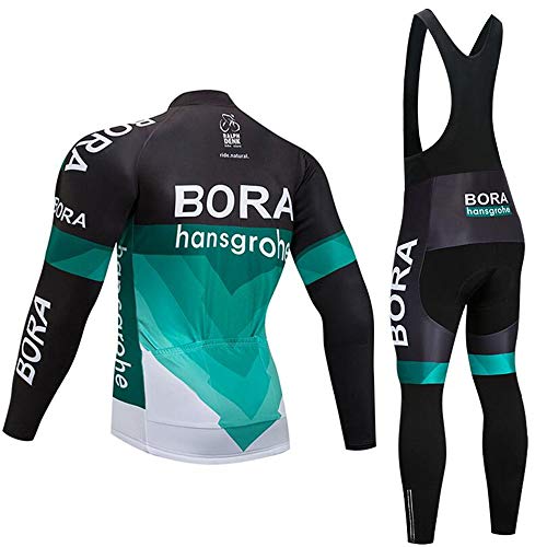 Maillot de Ciclismo para Hombre de Manga Larga de Forro Polar para Bicicleta de montaña de Carretera MTB Camisas de Invierno Deportes al Aire Libre Ciclismo de Carreras Ropa para Hombre