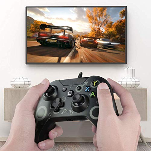Mando Xbox One, Xbox One S, Xbox One X, Xbox Series x controlador cableado compatible con Windows PC 7/8/10, xbox one controller soporte y controles de audio