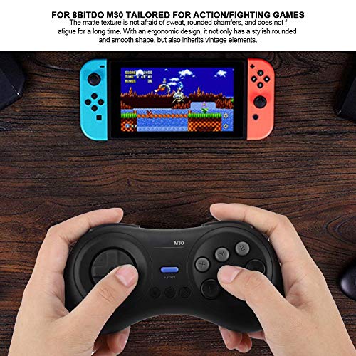 Mango de Juego Bluetooth con conexión USB Bluetooth Diseño Antideslizante para Switch Game 8Bitdo M30