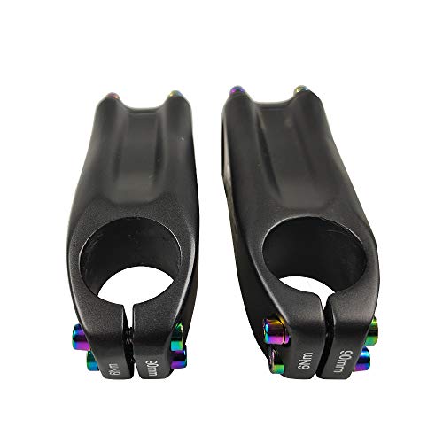 Manillar De Bicicleta Tallo,Adaptador de Manillar,Vástago Elevador MTB Bicicleta De Carretera,Carbon Potencia de MTB Bici Stem Bicicletas Potencia Elevador Manillar Accesorios 28.6-31.8mm,6°,80mm