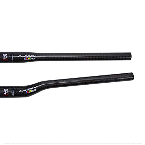 Manillar De La Bicicleta, 3K De Fibra De Carbono Brillante 31.8Mm 660-760Mm Plana/Riser Montaña Manillar De La Bici, Adecuado para Bicicleta De Carretera Bicicleta De Montaña,B,620mm