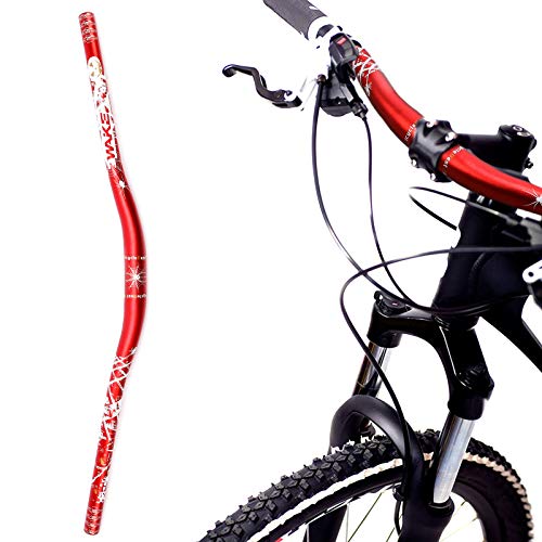 Manillar para Bicicleta de Montaña Aleación de Aluminio Modelo de Telaraña 780mm (720mm, Rojo)