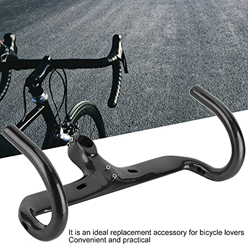 Manillares de bicicleta de carretera, manillares de fibra de carbono Diseño ergonómico Rendimiento antivibración Agarre en forma de ala para bicicletas de gravel