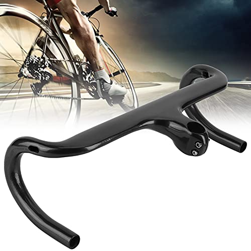 Manillares de bicicleta de carretera, manillares de fibra de carbono Diseño ergonómico Rendimiento antivibración Agarre en forma de ala para bicicletas de gravel