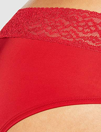 Marca Amazon - IRIS & LILLY Braguita Escotada por la Cadera Mujer, Pack de 3, Rojo (Scooter), XXL, Label: XXL