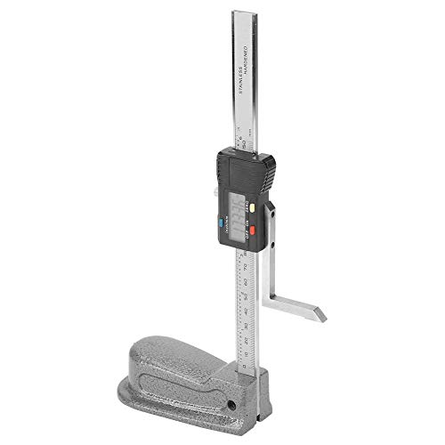Marcador digital de elevación con altura de medición de 150 mm, pies magnéticos, conversión de milímetro/pulgada, base de acero inoxidable, medidor de profundidad Medidor de medición