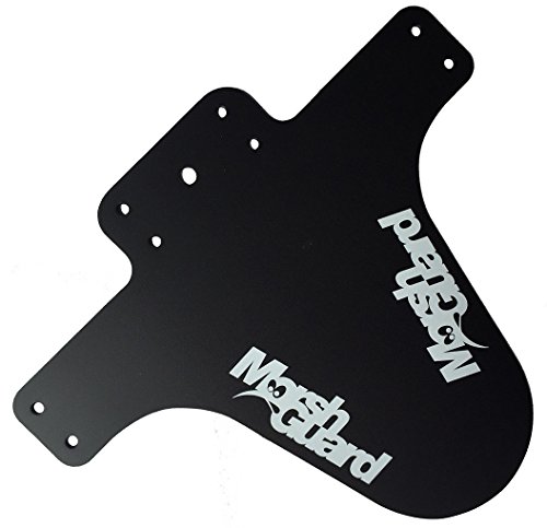 Marsh Guard Mud MTB Face Fender Protector de Salpicaduras de bicicleta guardabarros + F26 adhesivo Plus (Logo Blanco)