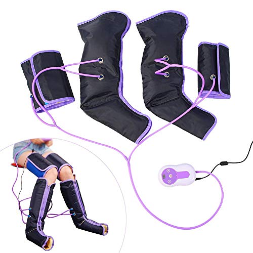 Masajeadores eléctricos para pies, masajeador de compresión de aire para piernas, sistema de compresión de aire, linfático y de circulación sanguínea, botas de recuperación