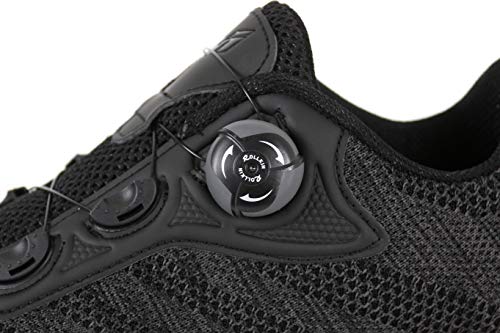 Massi Zapatillas Carretera ICARO Black T.42 Ciclismo, Juventud Unisex, Negro, 42