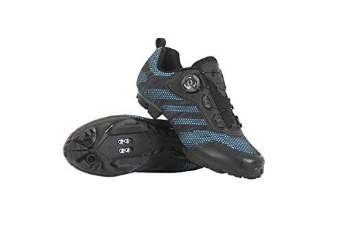 Massi Zapatillas MTB IDUMM Blue/Black T.42, Juventud Unisex, Negro/Azul, 42