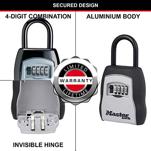 Master Lock Caja fuerte para llaves [Mediana] [Con arco] - 5400EURD - Caja de seguridad