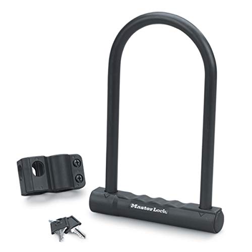 MASTER LOCK Candado Bicicleta U [Llave] [Soporte de Transporte] 8170EURDPRO - Ideal para Bicicleta, Bicicleta Electrica, Bicicleta Montaña