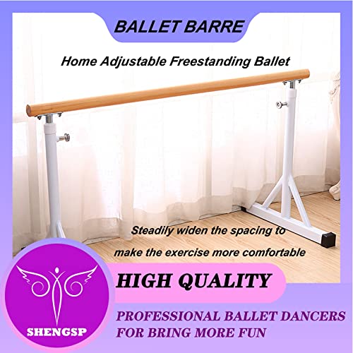 Material para ballet Barra De Ballet Móvil,barra De Baile Portátil Independiente ,barra De Entrenamiento Antideslizante,Recubrimiento De Goma Antideslizante,Altura Regulable 80-120 Cm,para Hogar, Escu