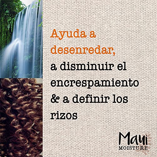 Maui Moisture, Crema de Aceite de Coco para Rizos Curl Milk, Define y Desenreda el pelo Rizado, 236 ml