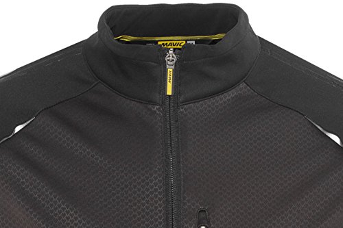 MAVIC Cosmic Elite - Chaqueta térmica de invierno para bicicleta, color negro y amarillo, talla S (44/46)