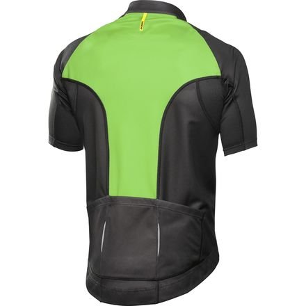 MAVIC Cosmic - Maillot corto para ciclismo, color verde y negro, talla L (50/52)