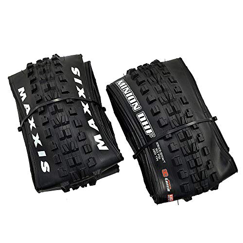 Maxxis Minion DHF M301RU MTB Folding Tire TR Exo 3C MaxxTerra 29x2.5 Tire, Black, 2 Tire, MX2131