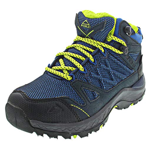 McKINLEY Kona Mid IV AQX, Zapatillas para Caminar, Marino/Azul/Amarillo, 37 EU