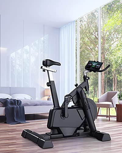 MECO ELEVERDE Soporte Tablet Bicicleta Estatica, 360° Rotación Soporte Bicicleta para Móvil, Compatible con Soporte de iPad/Micrófono/Bici Estática/Ciclismo Indoor, 4.7'-12.9' de Tabletas o Móvil