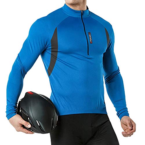 MEETWEE Maillot Ciclismo Hombre, Bicicleta De para Jersey Manga Larga Cómodo Respirable Secado Rápido