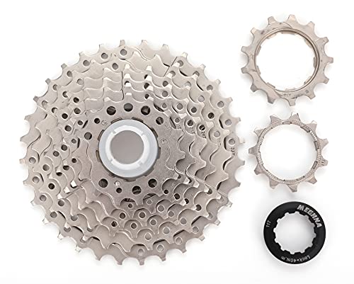 MEGHNA Cassette Piñón de Rueda Libre de Bicicleta de 8/9/10 Velocidades 11-32T 11-36T 11-40T para Bicicletas de Montaña MTB