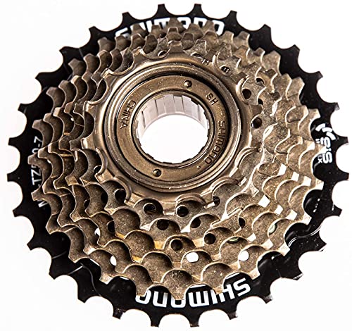 MEGHNA MF-TZ500 Cassette Piñones de Bicicleta 6/7 Velocidad 14-28T Rueda Libre de Engranajes para Bicicletas de Montaña MTB