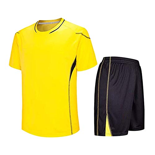 Meijunter Niño Adulto Fútbol Camiseta & Shorts Set - Entrenamiento del equipo Competencia Sportswear Al aire libre Traje Soccer Jerseys Uniforme