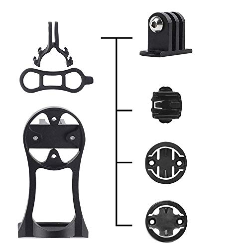 Mein HERZ Portabicicletas de Aleación de Aluminio, Soporte de Bicicleta Modelo de Adaptación para el Soporte del Manillar de la Computadora Garmin Edge/Bryton Rider/GPS/CatEye Bike