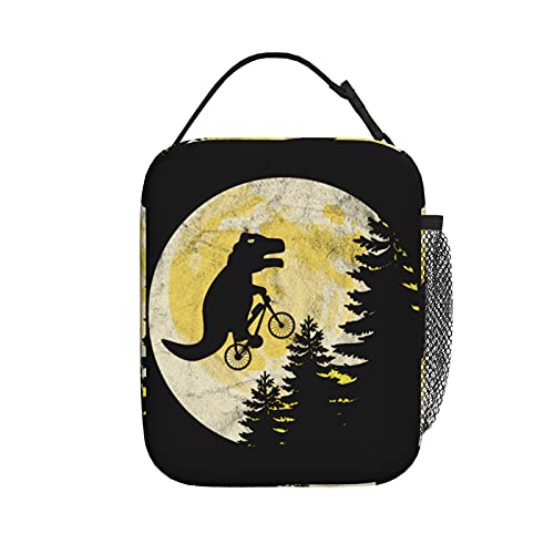 mengmeng Dinosaur Moon - Bolsa de almuerzo con aislamiento para bicicleta, diseño de T-Rex