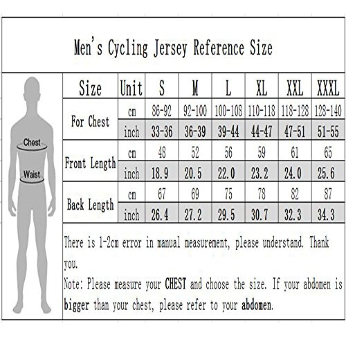 Mens Ciclismo Jersey manga corta Mountain Bike Shirt MTB Top cremallera bolsillo reflectante cráneo, a1, S (pecho 84/91 cm)