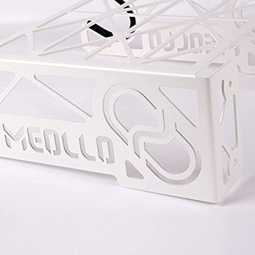 MEOLLO Soporte Colgador para Bicicleta (100% Acero) - Fabricado en España (2 X Blanco)