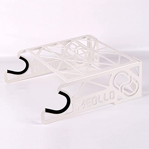 MEOLLO Soporte Colgador para Bicicleta (100% Acero) - Fabricado en España (2 X Blanco)