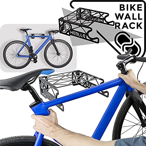 MEOLLO Soporte Colgador para Bicicleta (100% Acero) - Fabricado en España (2 X Blanco)