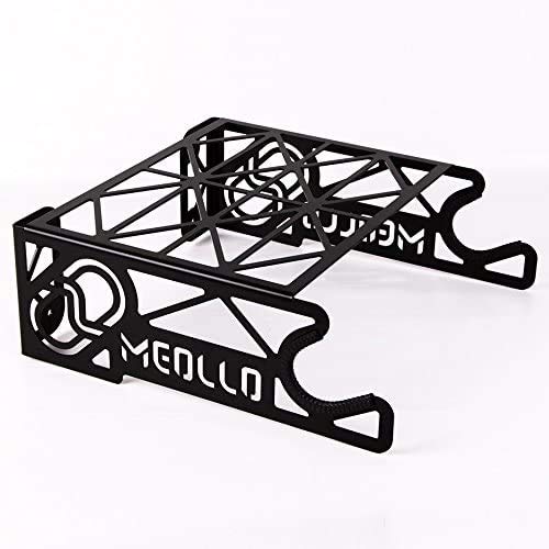 MEOLLO Soporte Colgador para Bicicleta (100% Acero) - Fabricado en España (2 X Negro)