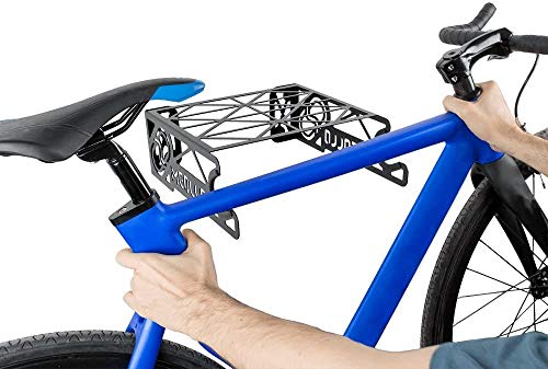 MEOLLO Soporte Colgador para Bicicleta (100% Acero) - Fabricado en España (2 X Negro)