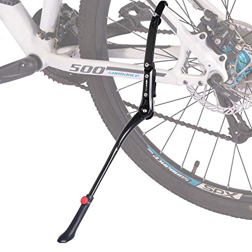 Meowtutu Pata de Cabra, Altura Ajustable, Universal Soporte de Bicicleta Aleación de Aluminio Adapta a 24-29 Pulgadas MTB Montaña, Carretera, Plegable Bici, con soporte de goma antideslizante