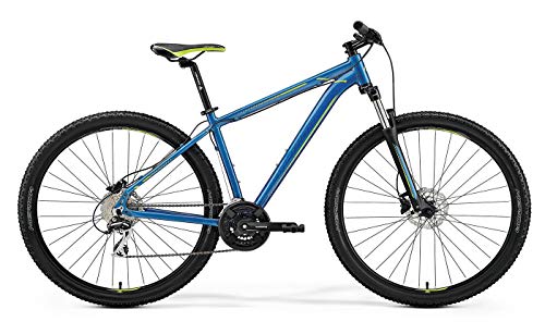 Merida Big.Nine 20-D - Bicicleta para hombre (29 pulgadas, 24 marchas, sillín Merida Sport), color azul, tamaño 17 pulgadas, tamaño de rueda 29.0
