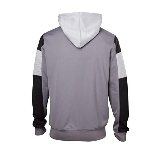 Meroncourt Nintendo NES Men's Full Length Zipper Sudadera con Capucha, Gris, L para Hombre