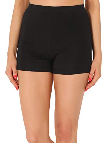 Merry Style Culote de Ciclismo Mallas Cortas Leggins de Viscosa Mujer MS10-391 (Negro,S)