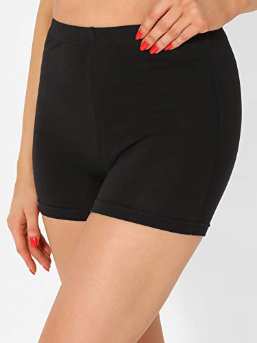 Merry Style Culote de Ciclismo Mallas Cortas Leggins de Viscosa Mujer MS10-391 (Negro,S)