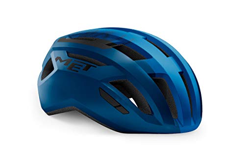 MET Casco ALLROAD CE Mate 58-61, Adultos Unisex, Azul/Negro (Multicolor), L