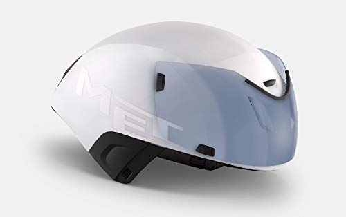 Met Casco CODATRONCA 52/56CM Ciclismo, Adultos Unisex, Blanco (Blanco), S 52-56