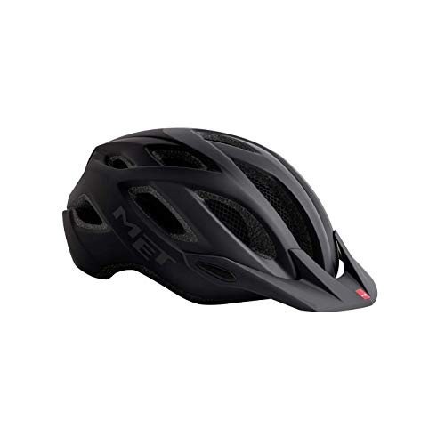 MET Casco Crossover Negro Mate M 52-59, Unisex Adulto