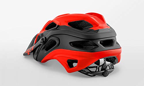 MET Casco Lupo L(59-62), Unisex Adulto, Multicolor (Rojo Negro)