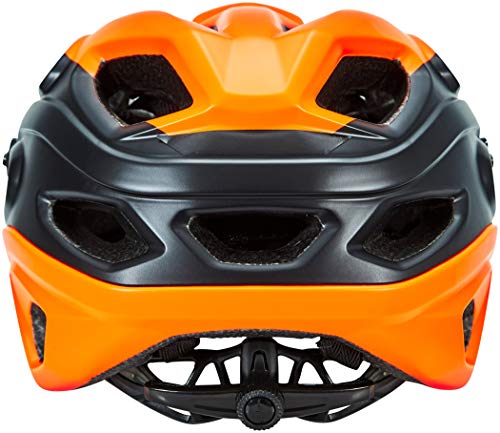 MET Casco Lupo Naranja/Negro M 54-58, Unisex Adulto