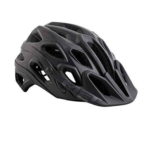 MET Casco Lupo Negro L 59-62, Unisex Adulto