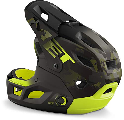 MET Casco PARACH.MCR MIPS Ver.Lima MA.BR. 54-58, Adultos Unisex, Multicolor (Multicolor), M